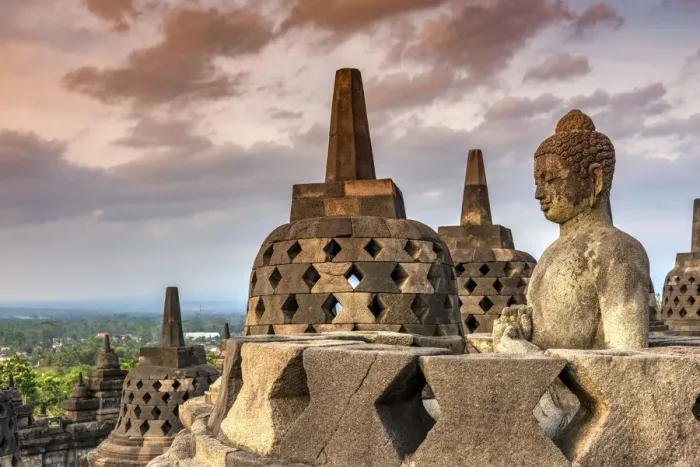 Framed Print : Buddha statue at sunset, Candi Borobudur buddhist temple, Muntilan, Java, Indonesia Framed Print : Buddha statue at sunset, Candi Borobudur buddhist temple, Muntilan, Java, Indonesia