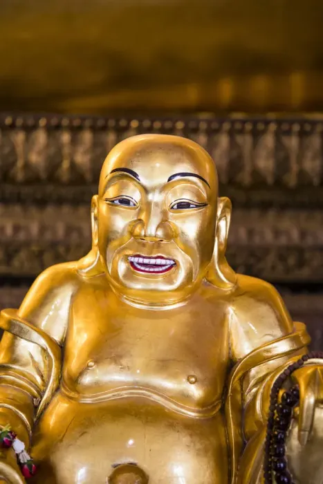 Framed Print : Buddha statue in Wat Pho, Bangkok, Thailand