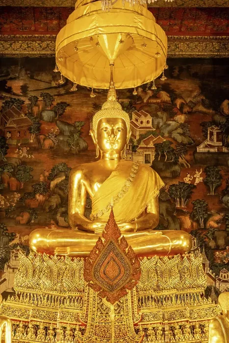 Framed Print : Buddha statue, Wat Pho, Phra Nakhon District, Bangkok, Thailand Framed Print : Buddha statue, Wat Pho, Phra Nakhon District, Bangkok, Thailand