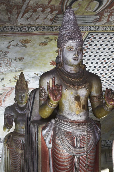 Buddha statues in Cave 2 of Cave Temples (UNESCO World Heritage Site), Dambulla, North