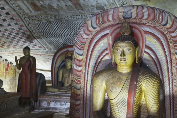 Framed Print : Buddha statues in Cave 2 of Cave Temples (UNESCO World Heritage Site), Dambulla, North Framed Print : Buddha statues in Cave 2 of Cave Temples (UNESCO World Heritage Site), Dambulla, North