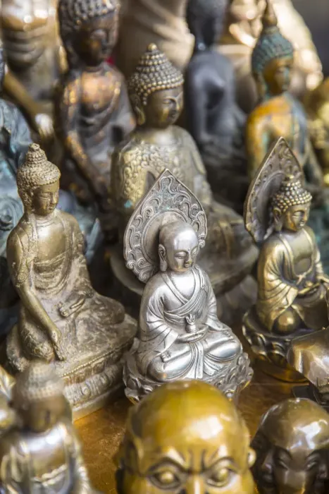 Framed Print : Buddha statues, Market in the Old City, Shanghai, China Framed Print : Buddha statues, Market in the Old City, Shanghai, China