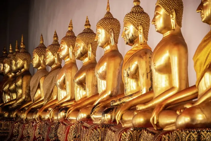 Framed Print : Buddha statues, Wat Pho, Phra Nakhon District, Bangkok, Thailand Framed Print : Buddha statues, Wat Pho, Phra Nakhon District, Bangkok, Thailand