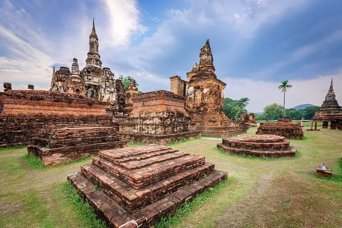 Framed Print : Buddhist temple and pagoda built from bricks, Wat Mahathat, Sukhothai Historical Park, Sukhothai, Thailand Framed Print : Buddhist temple and pagoda built from bricks, Wat Mahathat, Sukhothai Historical Park, Sukhothai, Thailand