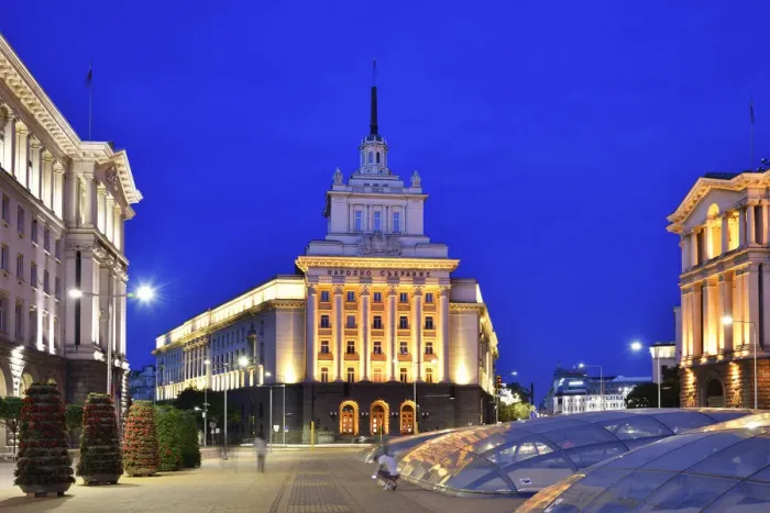 Framed Print : The building of the former Communist Party Headquarters now used by the National Assembly Framed Print : The building of the former Communist Party Headquarters now used by the National Assembly