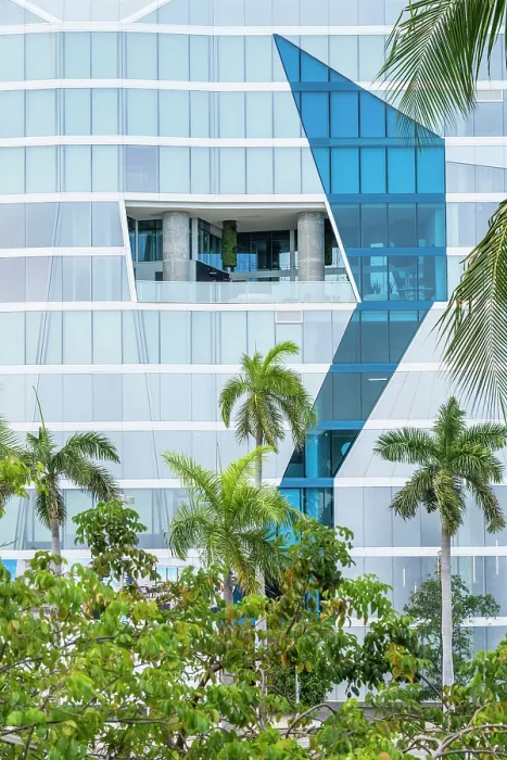 Framed Print : Building facade, Downtown Miami, Miami, Florida, USA Framed Print : Building facade, Downtown Miami, Miami, Florida, USA