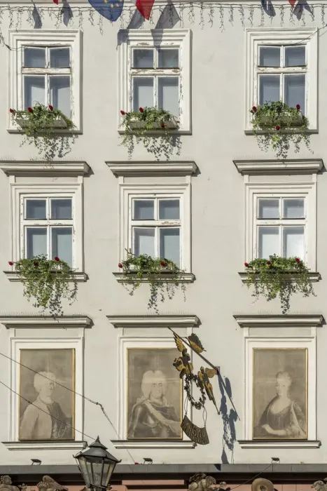 Framed Print : Building facade, Krakow Old Town, Krakow, Poland, Eastern Europe Framed Print : Building facade, Krakow Old Town, Krakow, Poland, Eastern Europe