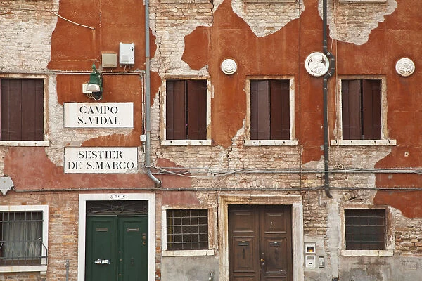 Building facade, Venice, Italy
