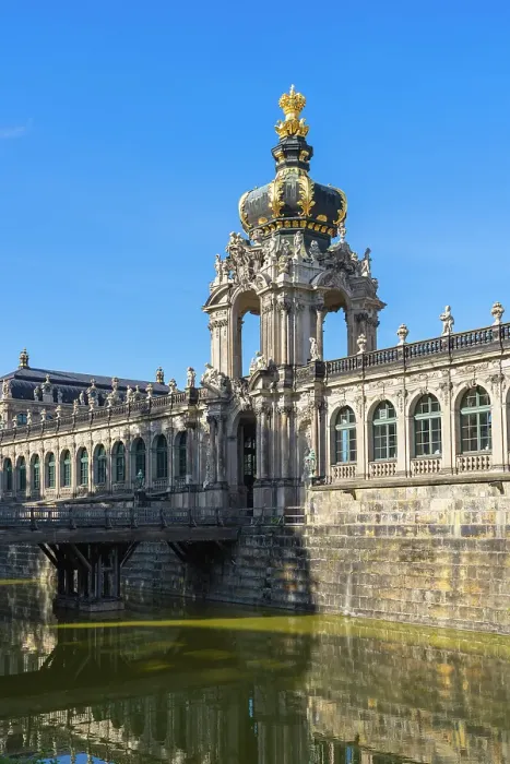Framed Print : Building of Zwinger museum against blue sky at sunny day, Dresden, Saxony, Germany Framed Print : Building of Zwinger museum against blue sky at sunny day, Dresden, Saxony, Germany