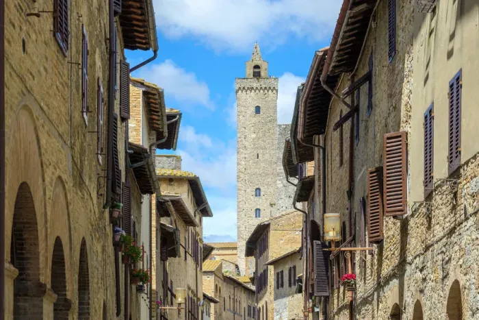Framed Print : Buildings in the Historic Centre of San Gimignano, UNESCO World Heritage Site, San Framed Print : Buildings in the Historic Centre of San Gimignano, UNESCO World Heritage Site, San