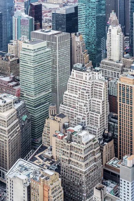Framed Print : Buildings in mid-town Manhattan from the Empire State Building, Manhattan, New York City, New York, USA Framed Print : Buildings in mid-town Manhattan from the Empire State Building, Manhattan, New York City, New York, USA