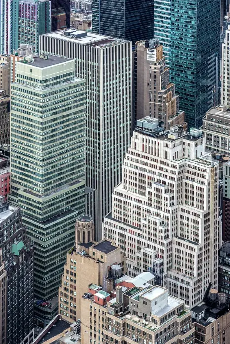 Framed Print : Buildings in mid-town Manhattan from the Empire State Building, Manhattan, New York City, New York, USA Framed Print : Buildings in mid-town Manhattan from the Empire State Building, Manhattan, New York City, New York, USA
