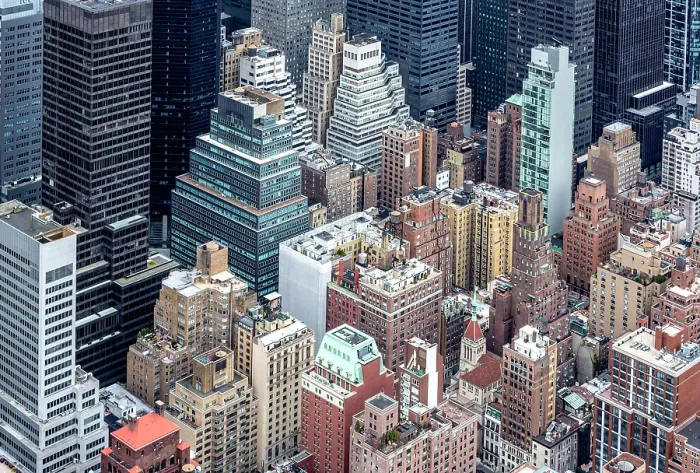 Framed Print : Buildings in mid-town Manhattan from the Empire State Building, Manhattan, New York City, New York, USA Framed Print : Buildings in mid-town Manhattan from the Empire State Building, Manhattan, New York City, New York, USA