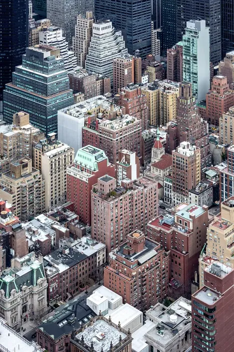 Framed Print : Buildings in mid-town Manhattan from the Empire State Building, Manhattan, New York City, New York, USA Framed Print : Buildings in mid-town Manhattan from the Empire State Building, Manhattan, New York City, New York, USA