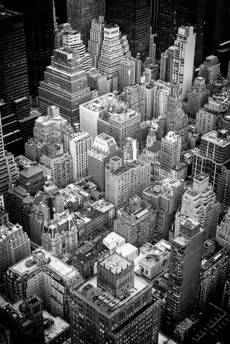 Framed Print : Buildings in mid-town Manhattan from the Empire State Building, Manhattan, New York City, New York, USA Framed Print : Buildings in mid-town Manhattan from the Empire State Building, Manhattan, New York City, New York, USA
