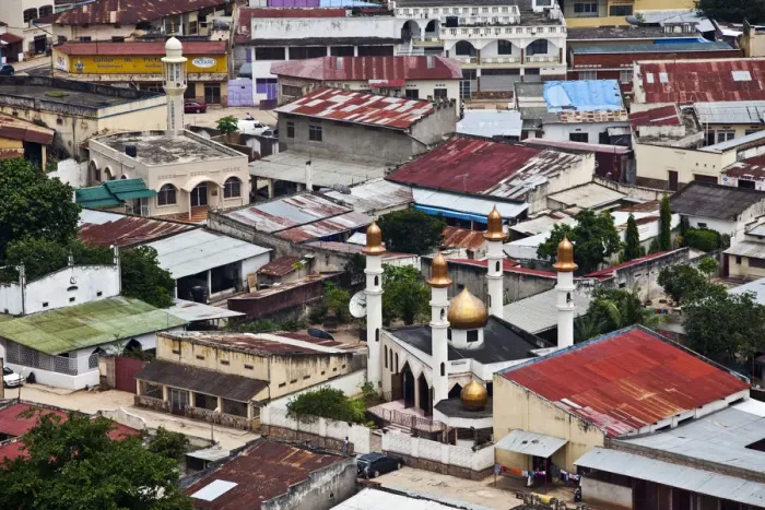 Framed Print : Bujumbura, Burundi. A gilded Mosque shines in the run down Asian quarter Framed Print : Bujumbura, Burundi. A gilded Mosque shines in the run down Asian quarter