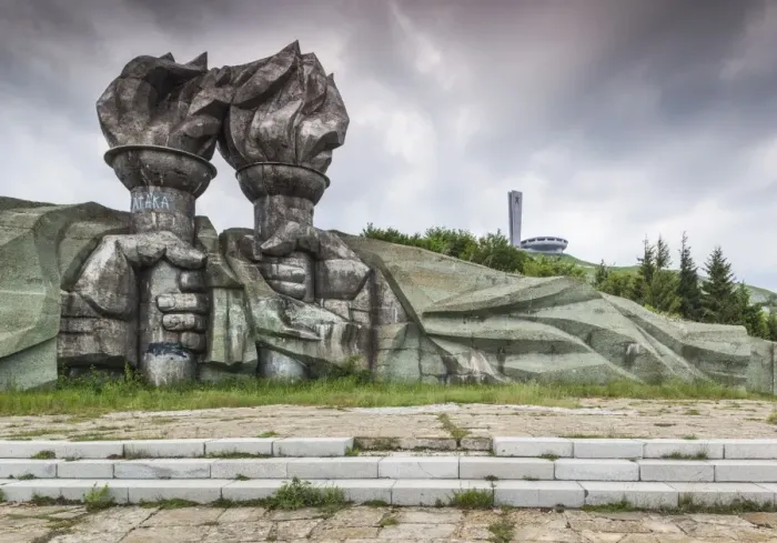 Framed Print : Bulgaria, Central Mountains, Shipka, Shipka Pass, ruins of the Soviet-era Buzludzha Monument Framed Print : Bulgaria, Central Mountains, Shipka, Shipka Pass, ruins of the Soviet-era Buzludzha Monument