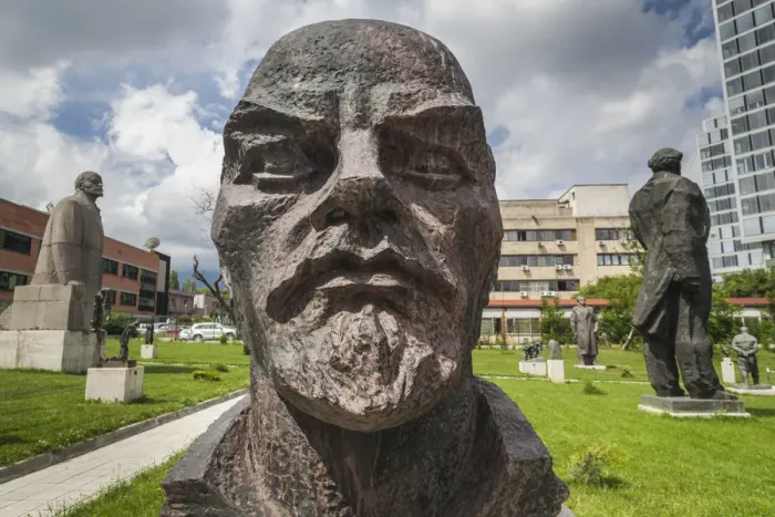 Framed Print : Bulgaria, Sofia, Sculpture Park of Socialist art, bust of Lenin, by Nedko Krastev, 1949 Framed Print : Bulgaria, Sofia, Sculpture Park of Socialist art, bust of Lenin, by Nedko Krastev, 1949