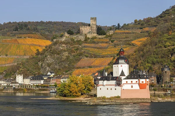 Burg Pfalzgrafenstein and Burg Gutenfels, Kaub, Rhine Valley, Rhineland-Palatinate