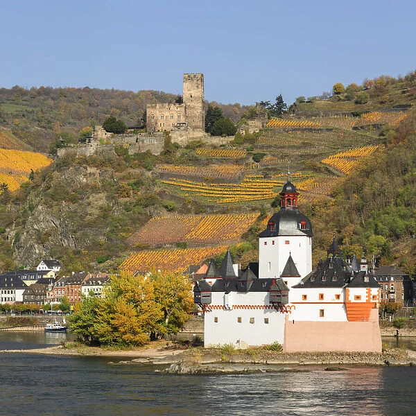 Burg Pfalzgrafenstein and Burg Gutenfels, Kaub, Rhine Valley, Rhineland-Palatinate