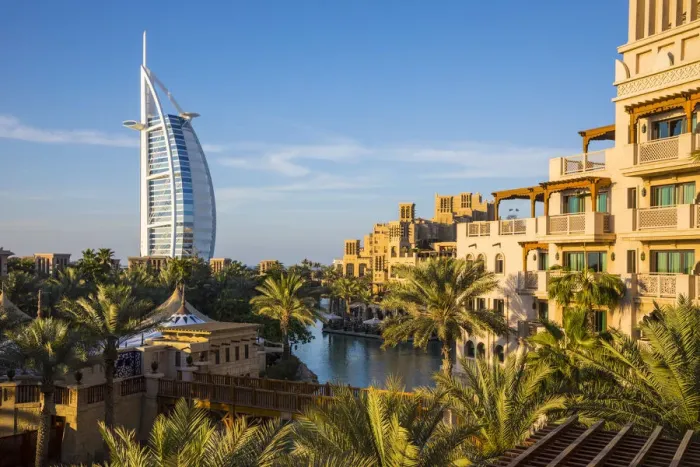 Framed Print : Burj Al Arab & Jumeirah Al Qasr hotels, Madinat Jumeirah, Dubai, United Arab Emirates Framed Print : Burj Al Arab & Jumeirah Al Qasr hotels, Madinat Jumeirah, Dubai, United Arab Emirates