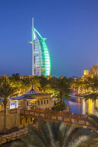 Burj Al Arab & Jumeirah Al Qasr hotels, Madinat Jumeirah, Dubai, United Arab Emirates