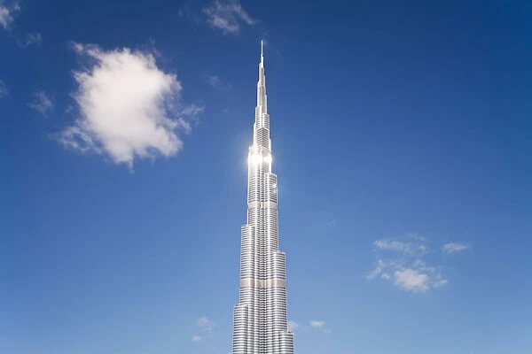 The Burj Khalifa, completed in 2010, the tallest man made structure in the world, Dubai