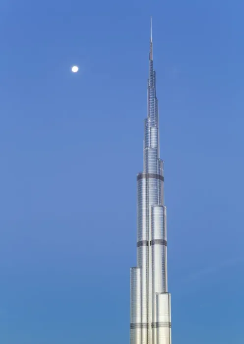 Framed Print : The Burj Khalifa Dubai, a Futuristic Modern Design Structure, the Burj Khalifa was