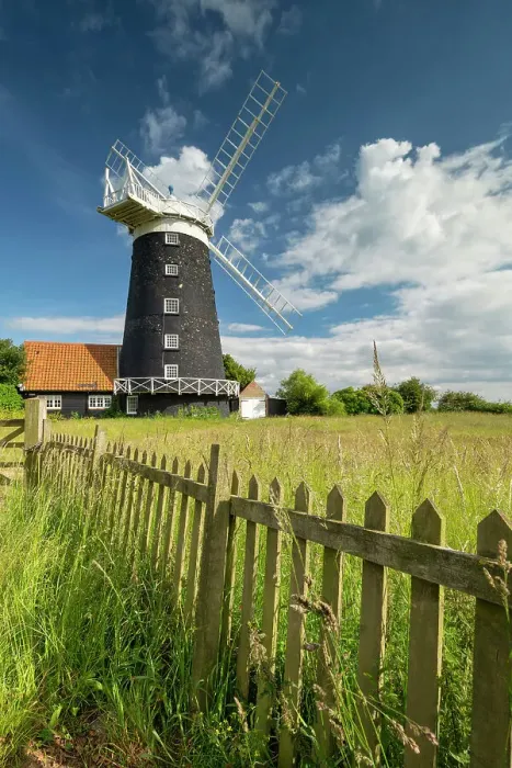 Framed Print : Burnham Overy Mill, Norfolk, England Framed Print : Burnham Overy Mill, Norfolk, England