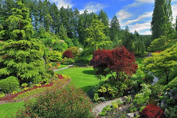 The Butchart Gardens. Brentwood Bay near Victoria, British Columbia, Canada