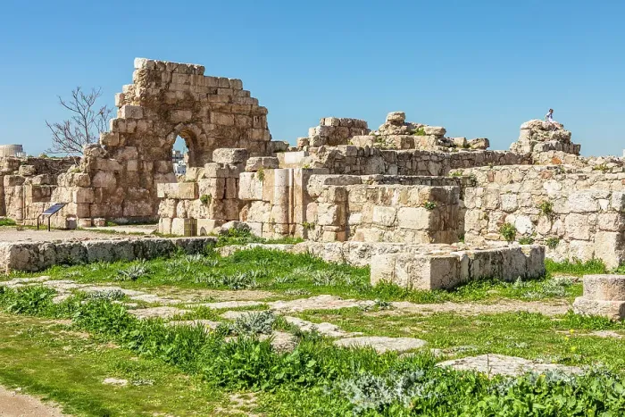 Framed Print : Byzantine Church, Amman Citadel, Amman, Jordan, Middle East, Asia