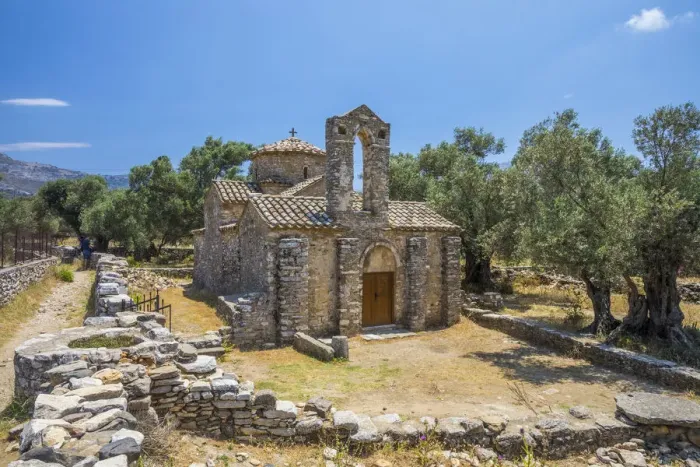 Framed Print : Byzantine church, Halki village, Naxos, Cyclade Islands, Greece