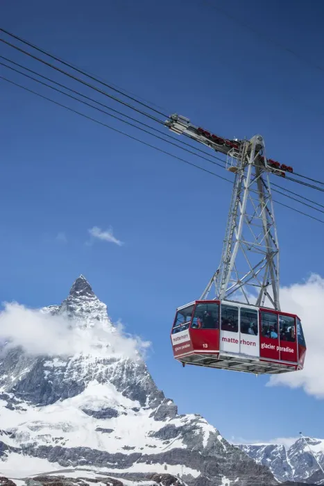 Framed Print : Cable car to Klein Matterhorn & Matterhorn, Zermatt, Valais, Switzerland Framed Print : Cable car to Klein Matterhorn & Matterhorn, Zermatt, Valais, Switzerland