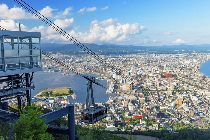 Framed Print : Cable car on Mount Hakodate, Hakodate, Hokkaido, Japan Framed Print : Cable car on Mount Hakodate, Hakodate, Hokkaido, Japan