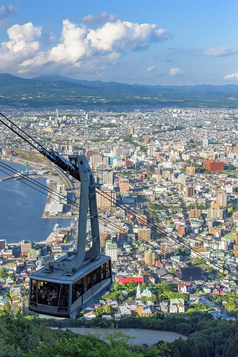 Framed Print : Cable car on Mount Hakodate, Hakodate, Hokkaido, Japan Framed Print : Cable car on Mount Hakodate, Hakodate, Hokkaido, Japan
