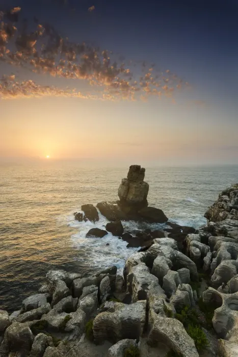 Framed Print : Cabo Carvoeiro and Nau dos Corvos at sunset, in front of the Atlantic Ocean. Peniche Framed Print : Cabo Carvoeiro and Nau dos Corvos at sunset, in front of the Atlantic Ocean. Peniche