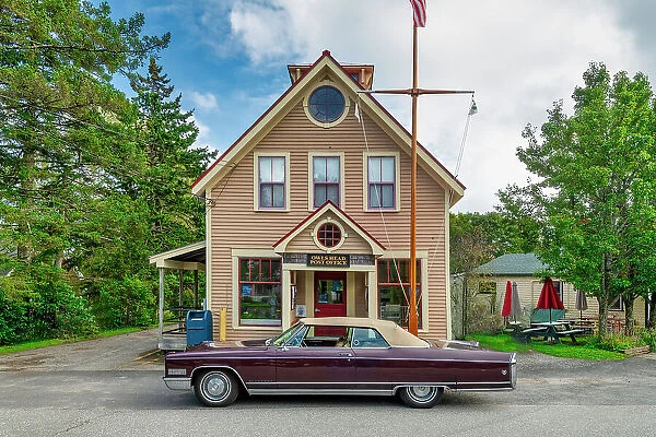 Cadillac Eldorado, Owl's Head Post Office, Maine, USA
