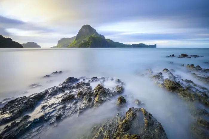 Framed Print : Cadlao Island at sunset seen from Caalan Beach, El Nido, Palawan, Philippines Framed Print : Cadlao Island at sunset seen from Caalan Beach, El Nido, Palawan, Philippines