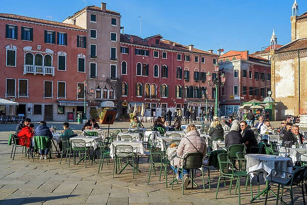 Cafe, Campo Santo Stefano, Venice, Veneto, Italy