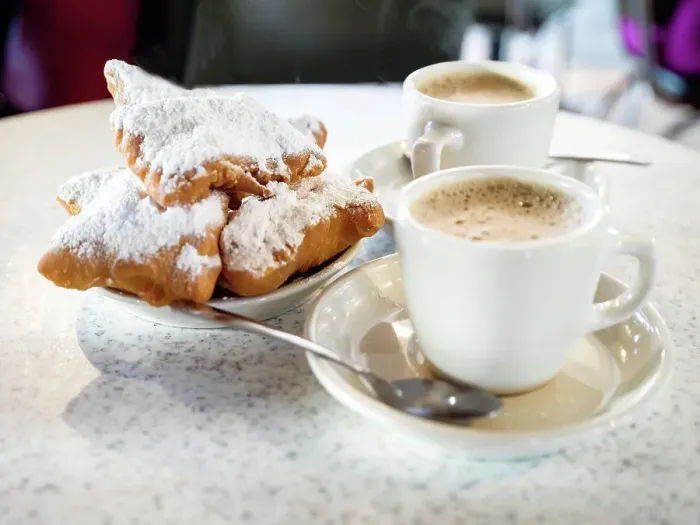 Framed Print : Cafe du Monde, famous and historic cafe for Beignets, New Orleans, Louisiana, USA Framed Print : Cafe du Monde, famous and historic cafe for Beignets, New Orleans, Louisiana, USA