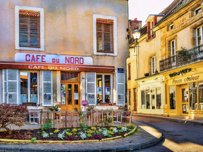 Framed Print : Cafe du Nord, Arnay le Duc, Cote D'Or, Burgundy, France Framed Print : Cafe du Nord, Arnay le Duc, Cote D'Or, Burgundy, France