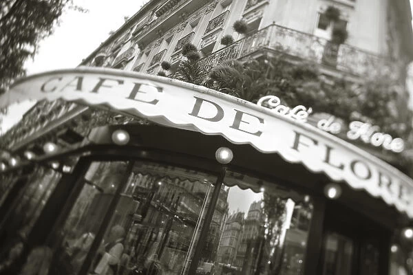 Cafe de Flore, Boulevard St. Germain, Paris, France