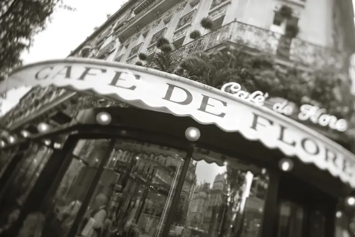 Framed Print : Cafe de Flore, Boulevard St. Germain, Paris, France Framed Print : Cafe de Flore, Boulevard St. Germain, Paris, France