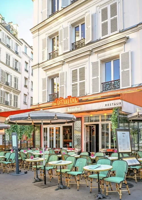 Framed Print : Cafe Le Bimbo, Montmartre, Paris, France Framed Print : Cafe Le Bimbo, Montmartre, Paris, France