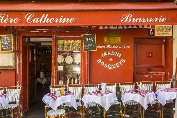 Cafe in Montmartre, Paris, France