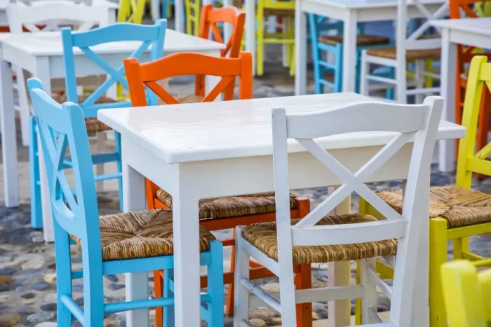 Framed Print : Cafe in Naxos Town, Naxos, Cyclade Islands, Greece Framed Print : Cafe in Naxos Town, Naxos, Cyclade Islands, Greece