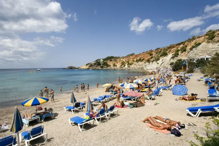 Framed Print : Cala d Hort, Ibiza, the Balearic Islands, Spain