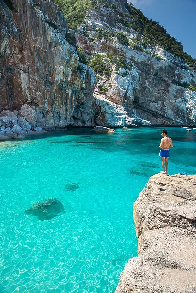 Cala Mariolu beach, Baunei, Ogliastra province, Sardinia, Italy, Europe