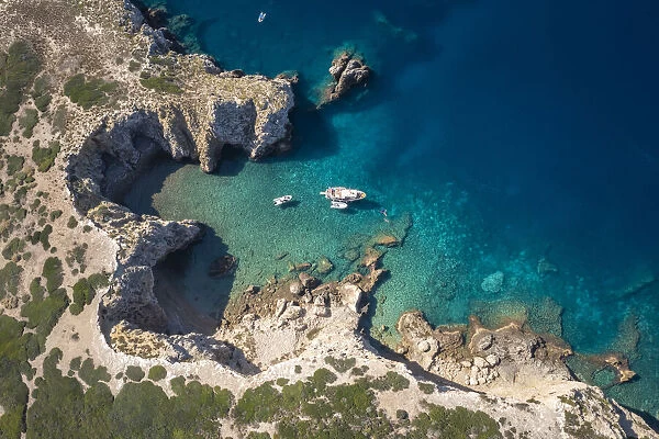 Cala Sorrentino on Isola di Capraia. Tremiti Islands, Foggia district, Puglia, Italy