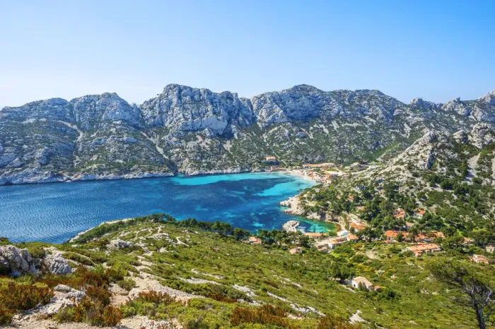 Framed Print : Calanque de Sormiou, Les Calanques, Marseille, Bouches-du-Rhone, Provence-Alpes-Cote d'Azur, France Framed Print : Calanque de Sormiou, Les Calanques, Marseille, Bouches-du-Rhone, Provence-Alpes-Cote d'Azur, France